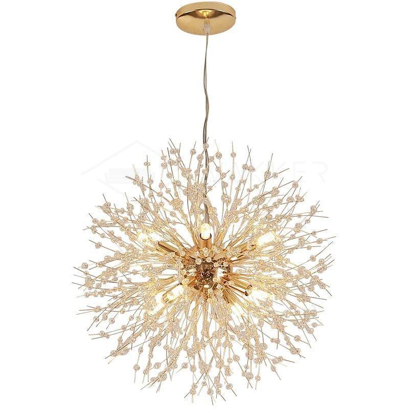 Lustra Chandelier Crystal Dandelion with Crystals - Letslighting