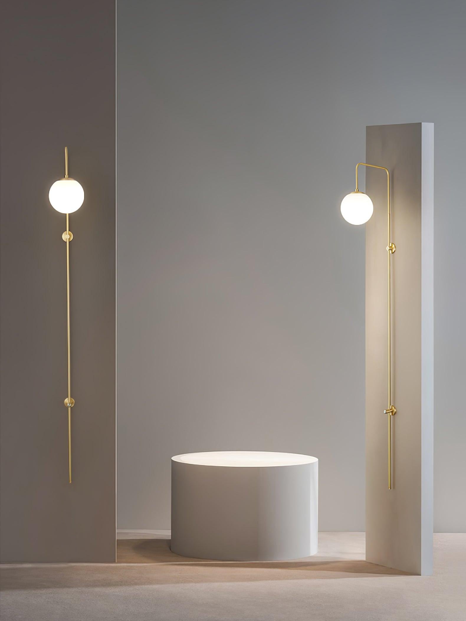 Nyvaris Modern Minimalist Globe Brass Glass Sconce Wall lamp - Letslighting