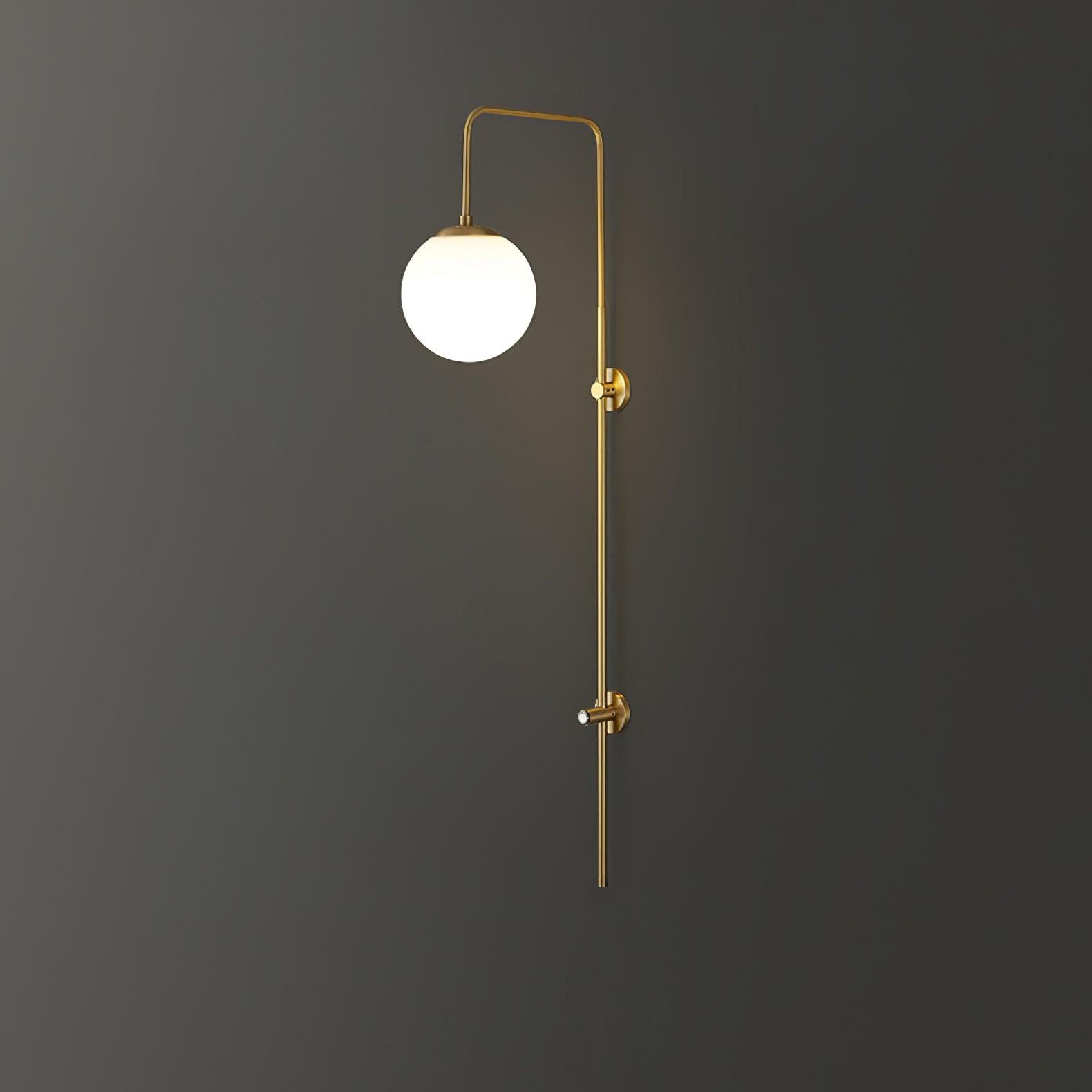 Nyvaris Modern Minimalist Globe Brass Glass Sconce Wall lamp - Letslighting