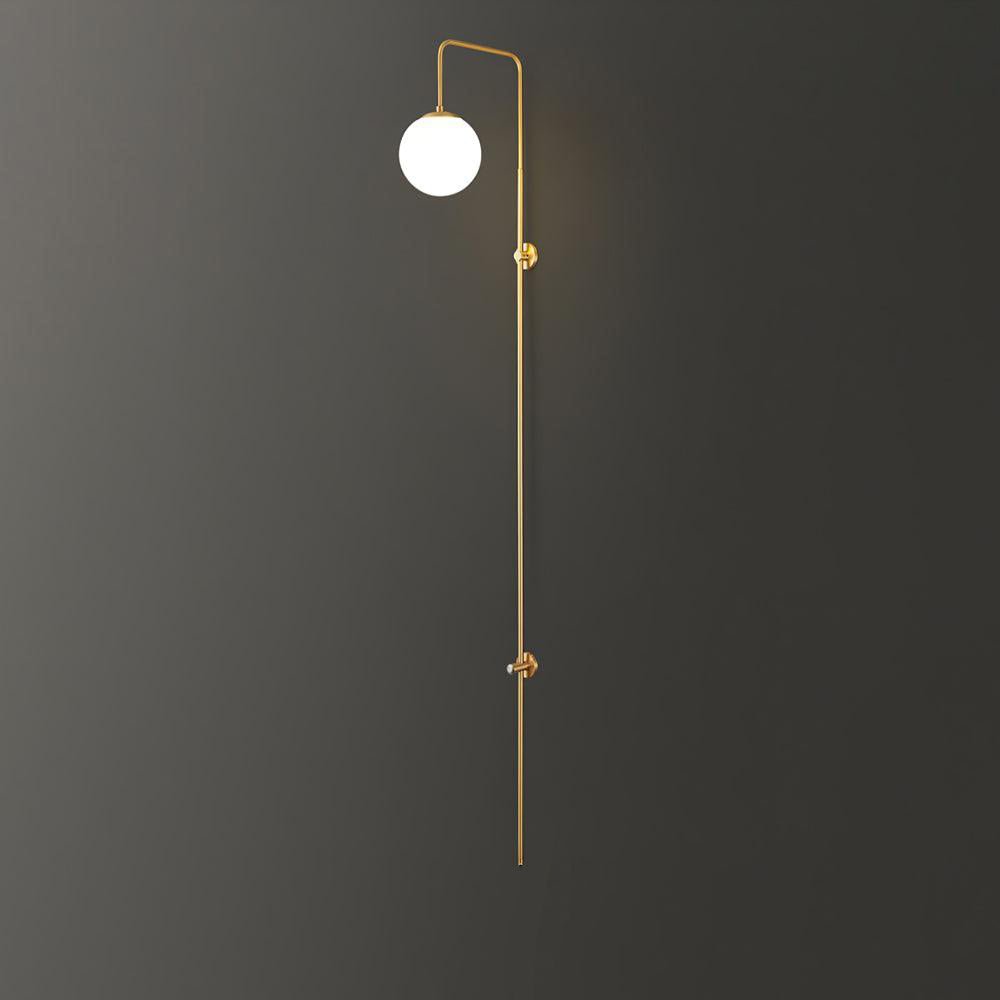Nyvaris Modern Minimalist Globe Brass Glass Sconce Wall lamp - Letslighting