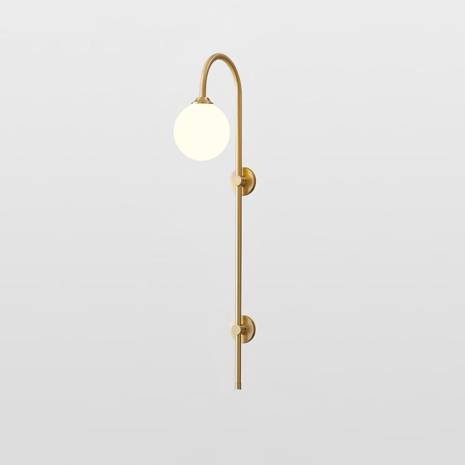 Nyvaris Modern Minimalist Globe Brass Glass Sconce Wall lamp - Letslighting