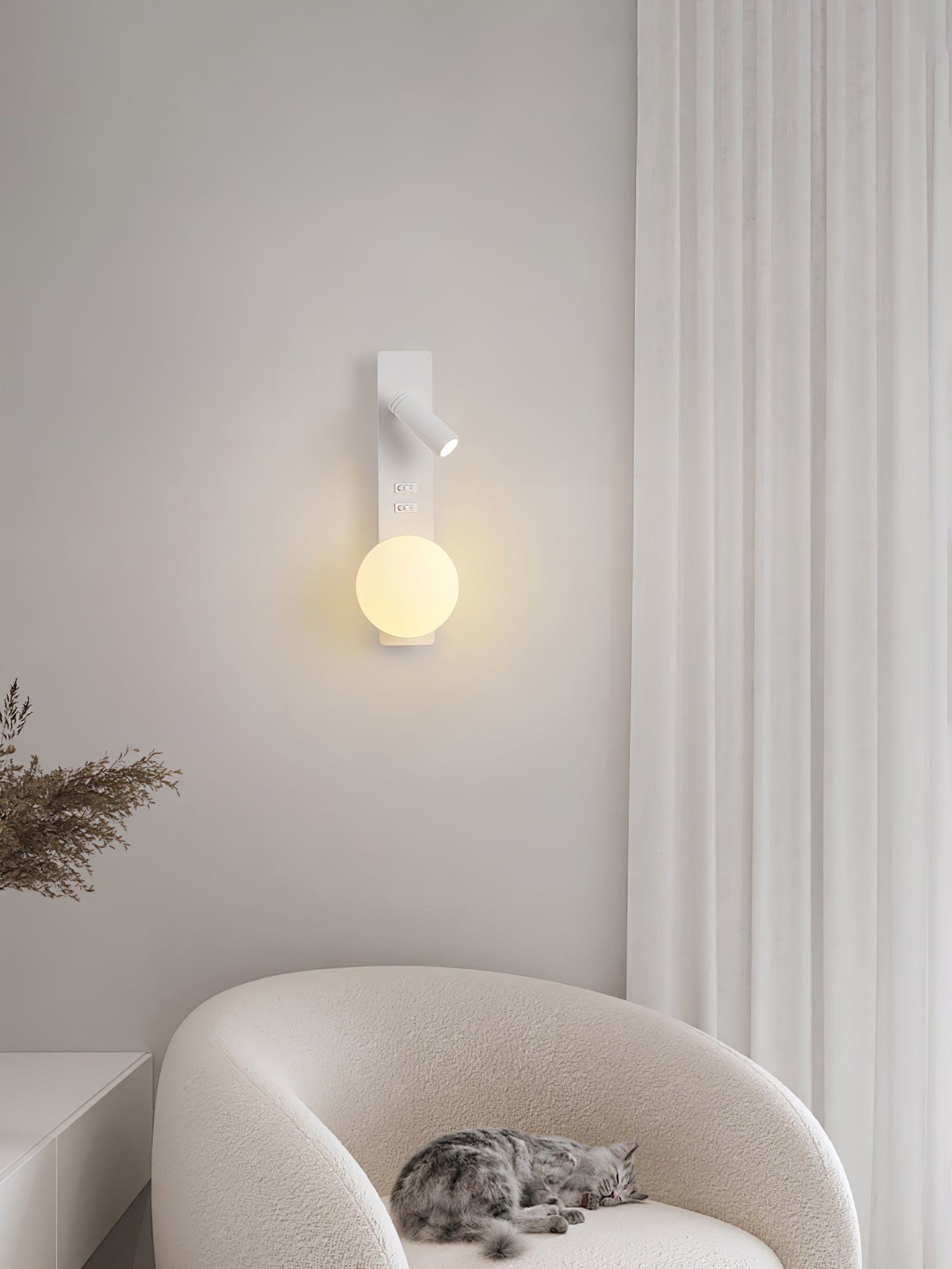 Alraeion Modern Minimalist Slim Glass Wall lamp - Letslighting