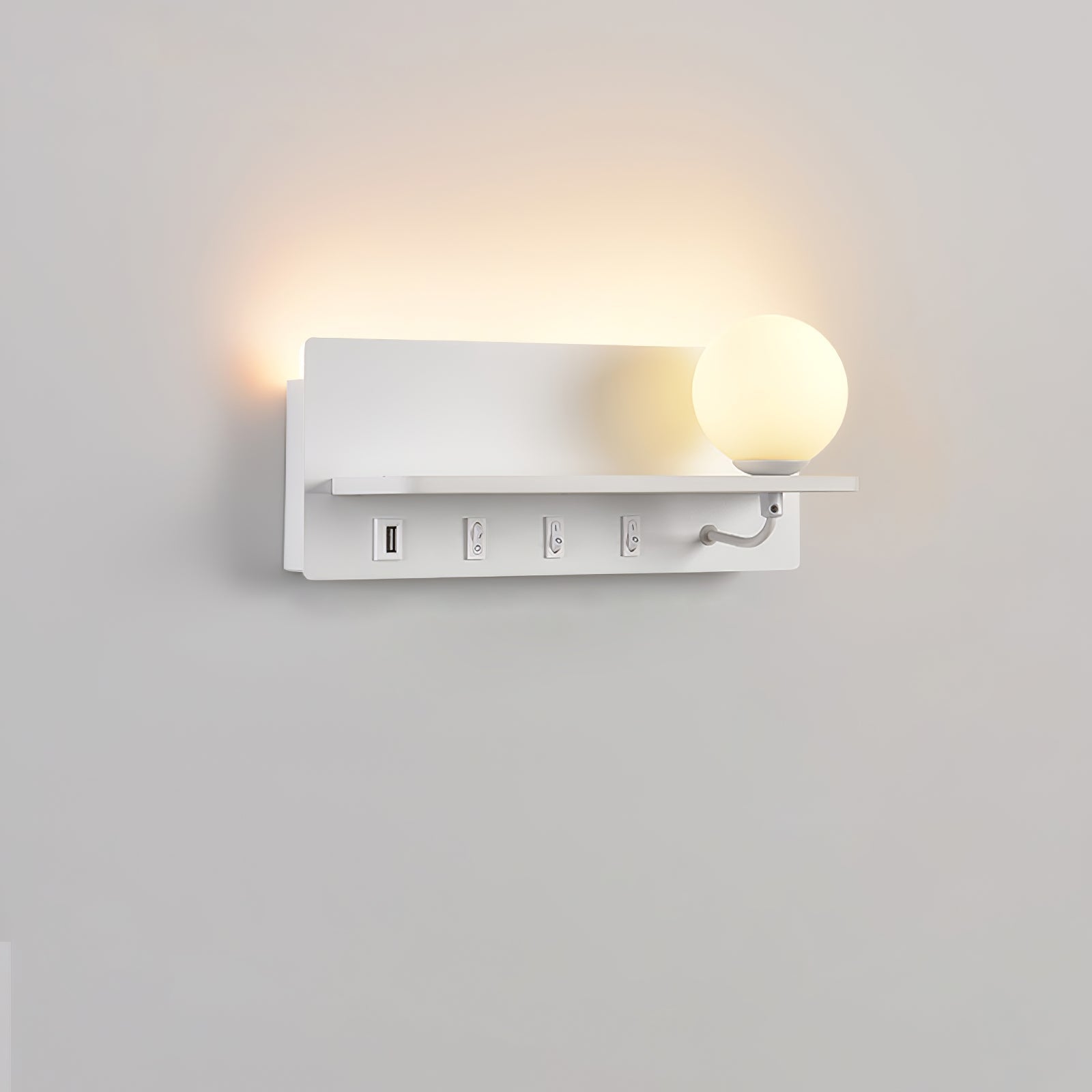 Alraeion Modern Minimalist Slim Glass Wall lamp - Letslighting