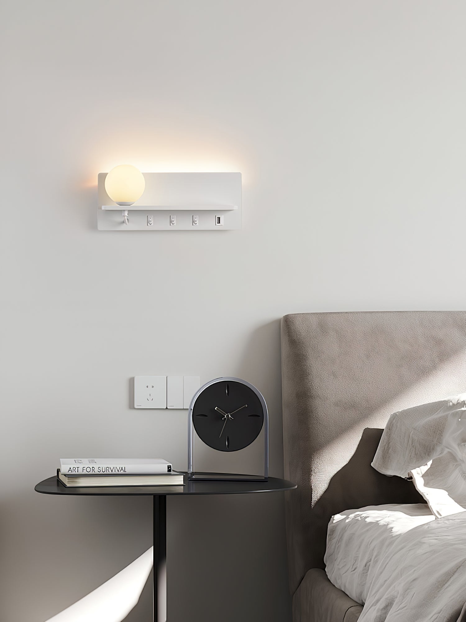 Alraeion Modern Minimalist Slim Glass Wall lamp - Letslighting