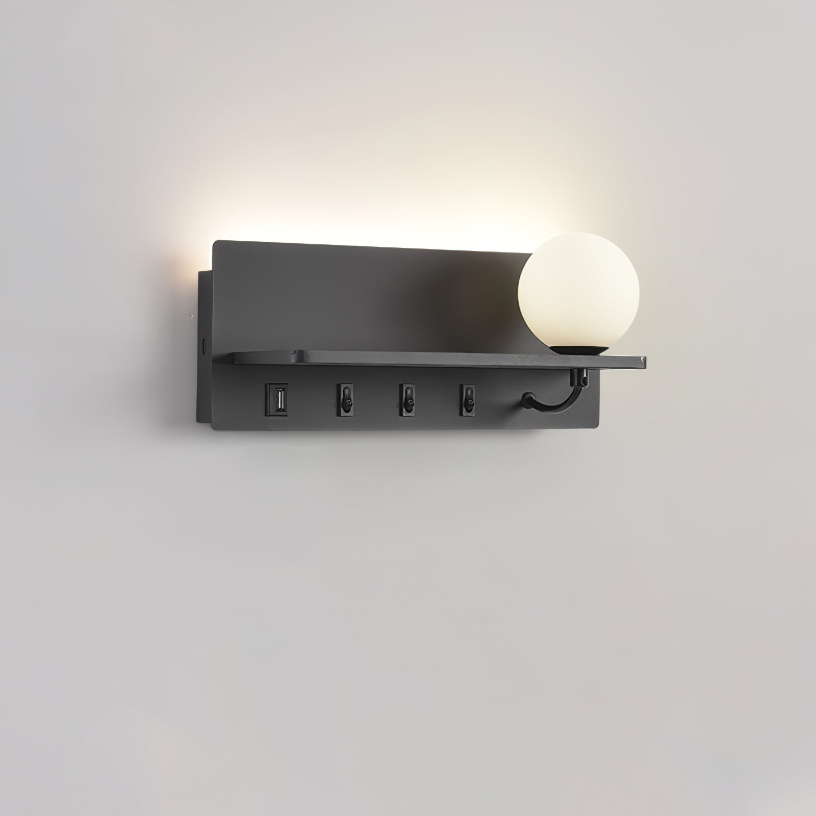 Alraeion Modern Minimalist Slim Glass Wall lamp - Letslighting