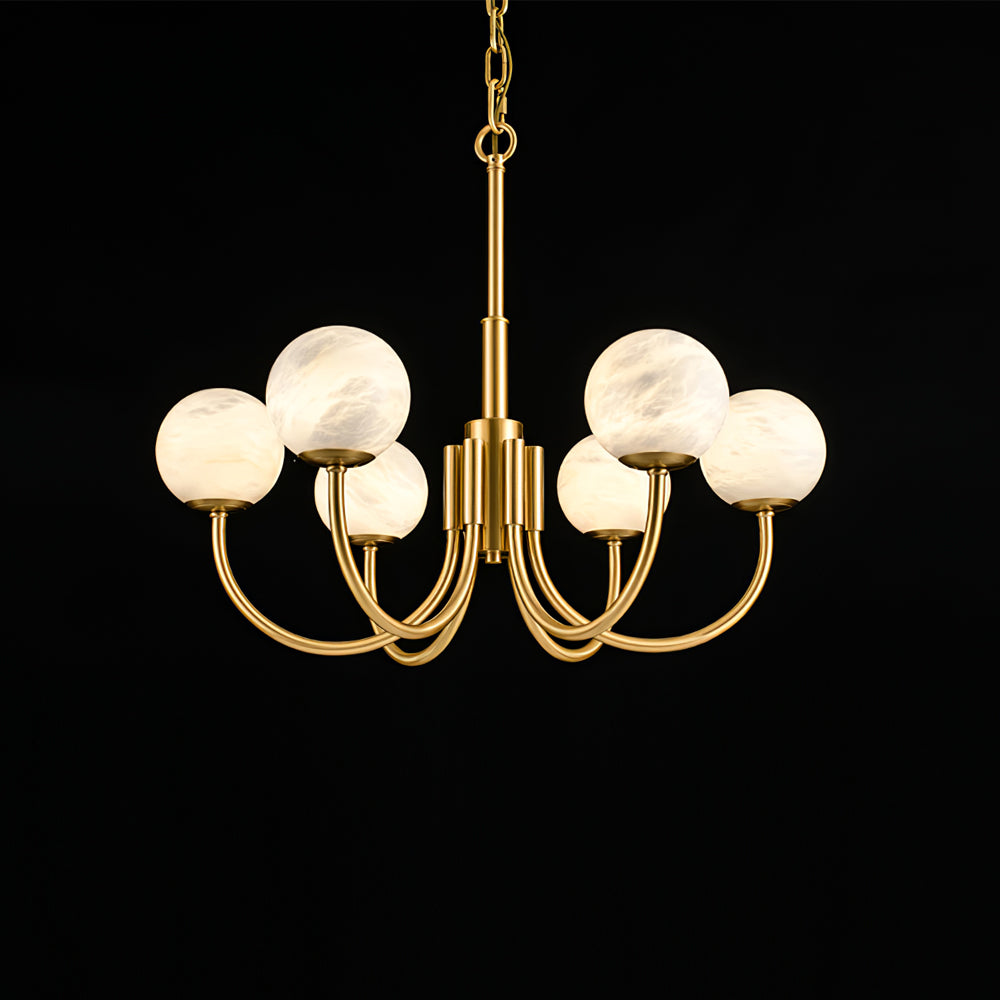 Round Wall Lamp Alabaster Plug-In Trio - Letslighting