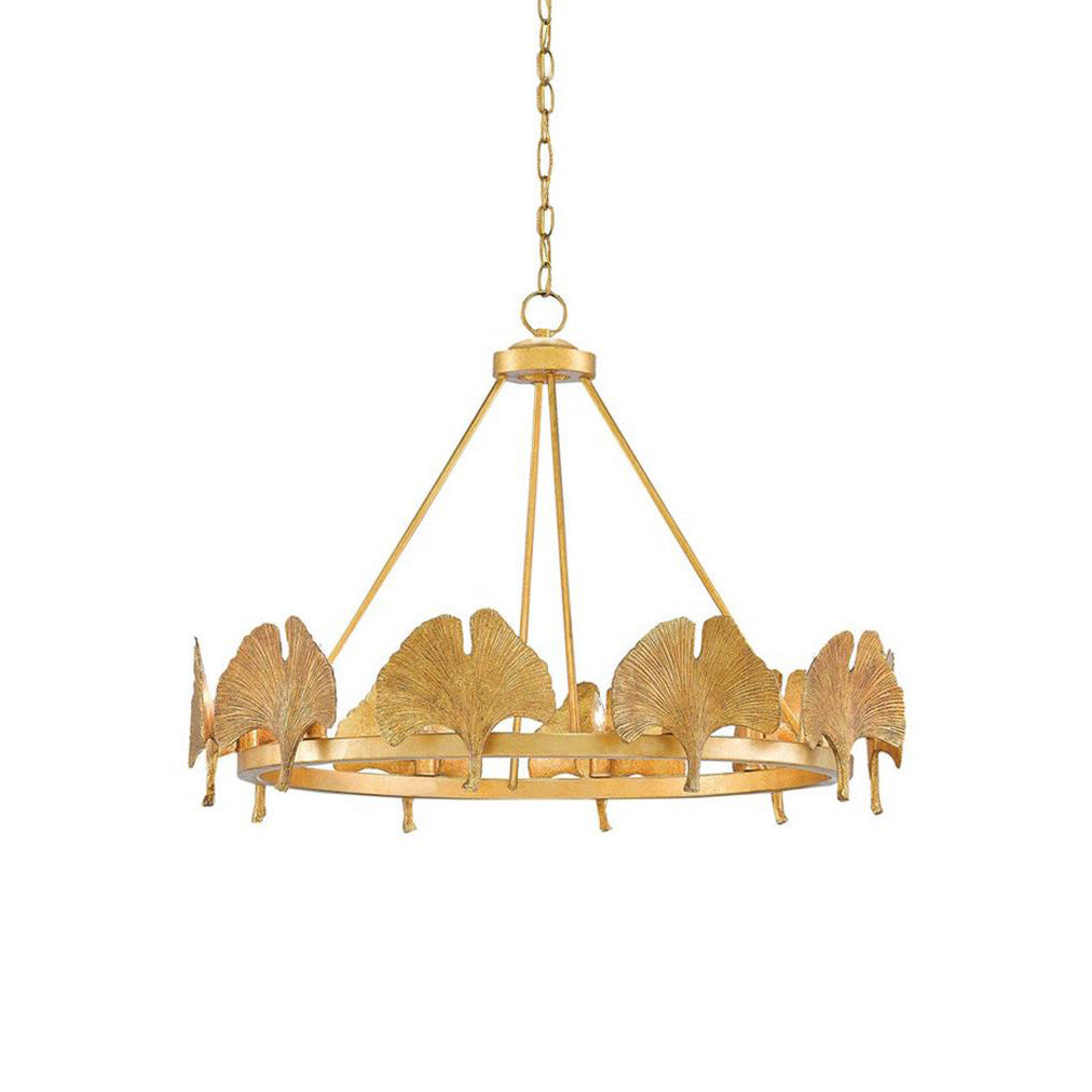 Cavinan Creativity Foil Ginkgo Leaf Gold Chandelier - Letslighting