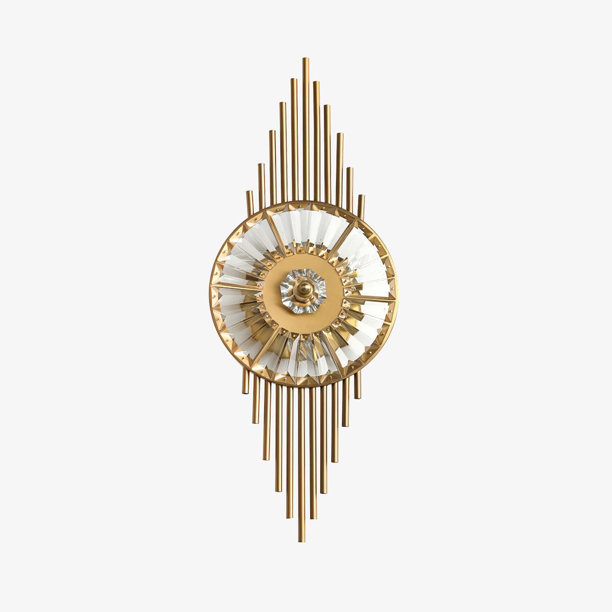 Cilirel Postmodern Luxury Gear Gold Crystal Wall Light - Letslighting