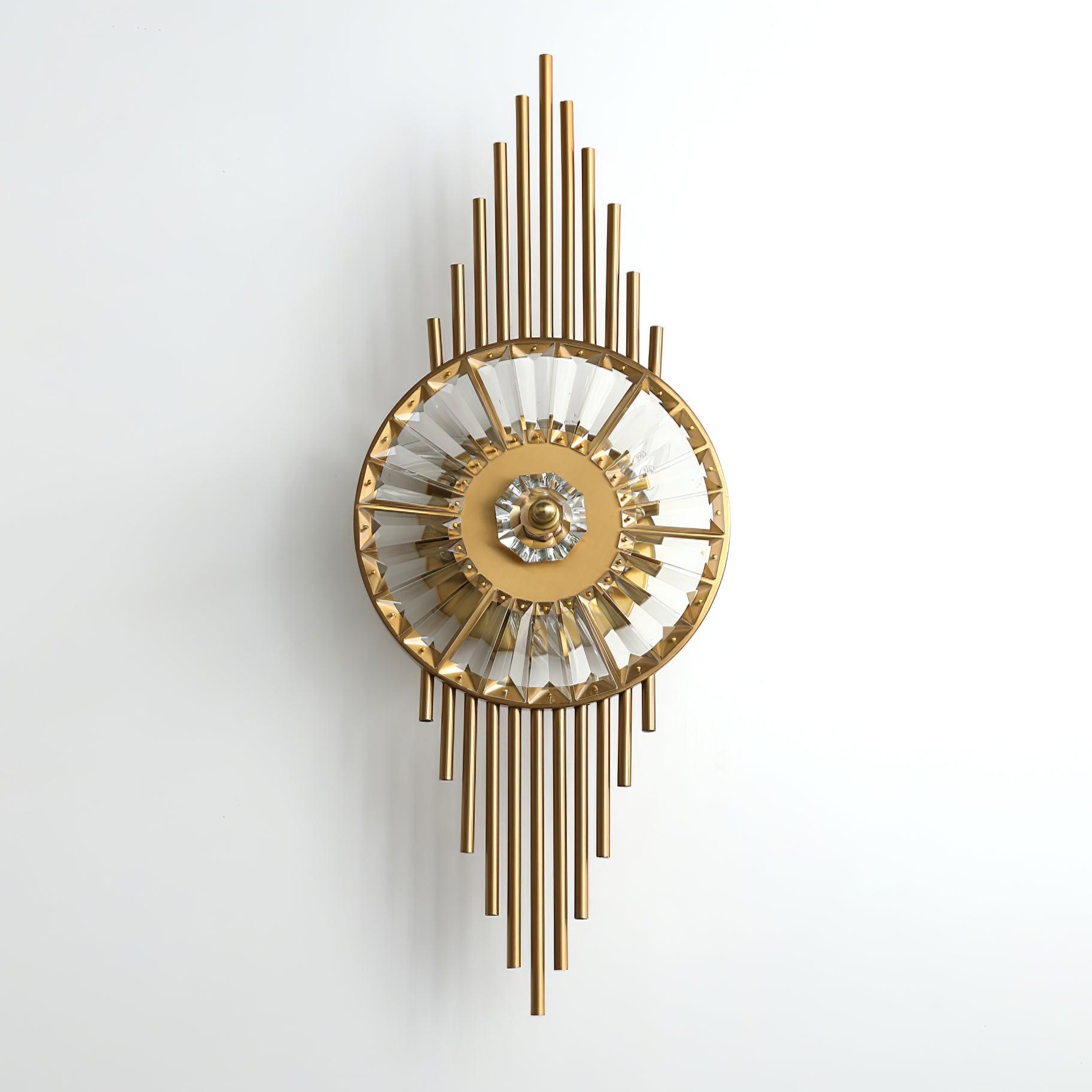 Cilirel Postmodern Luxury Gear Gold Crystal Wall Light - Letslighting
