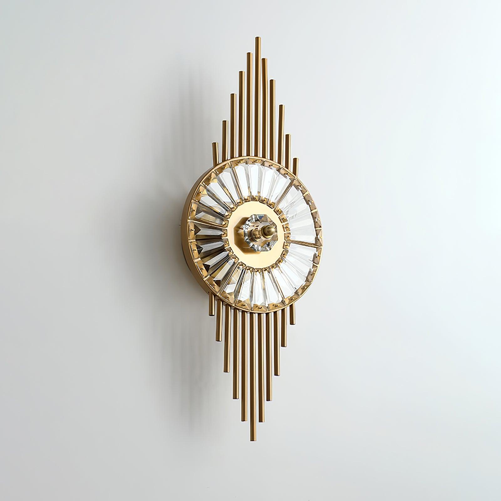 Cilirel Postmodern Luxury Gear Gold Crystal Wall Light - Letslighting