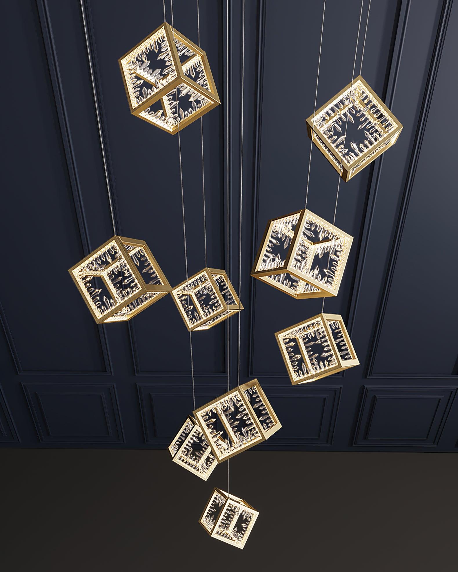 Kristy Gold Chandelier Mulit-Head - Letslighting