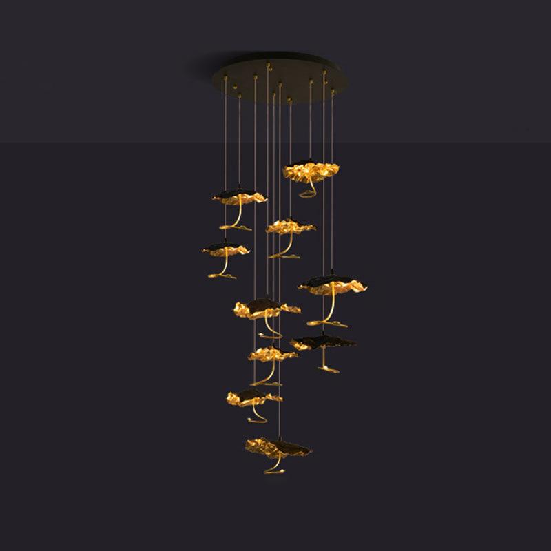 Aureate Cloud Brass Cluster Chandelier - Letslighting