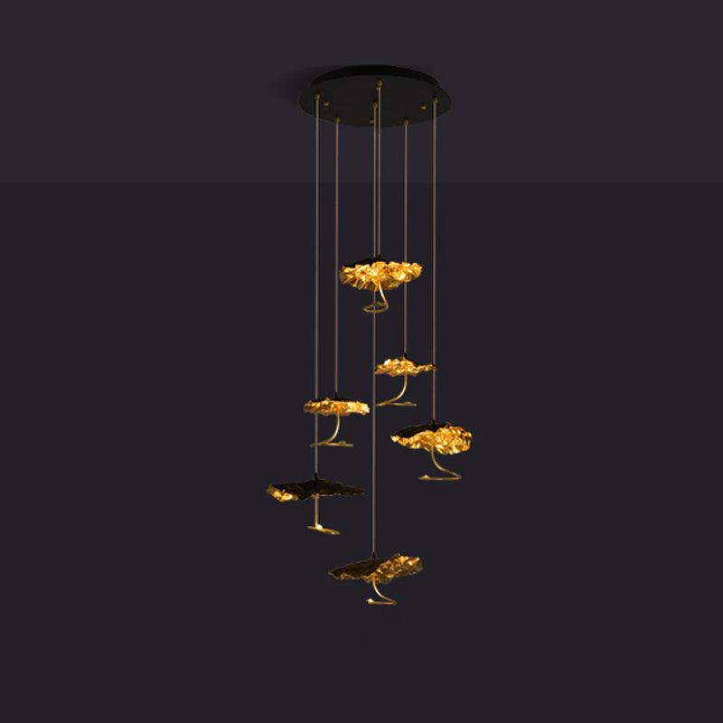 Aureate Cloud Brass Cluster Chandelier - Letslighting
