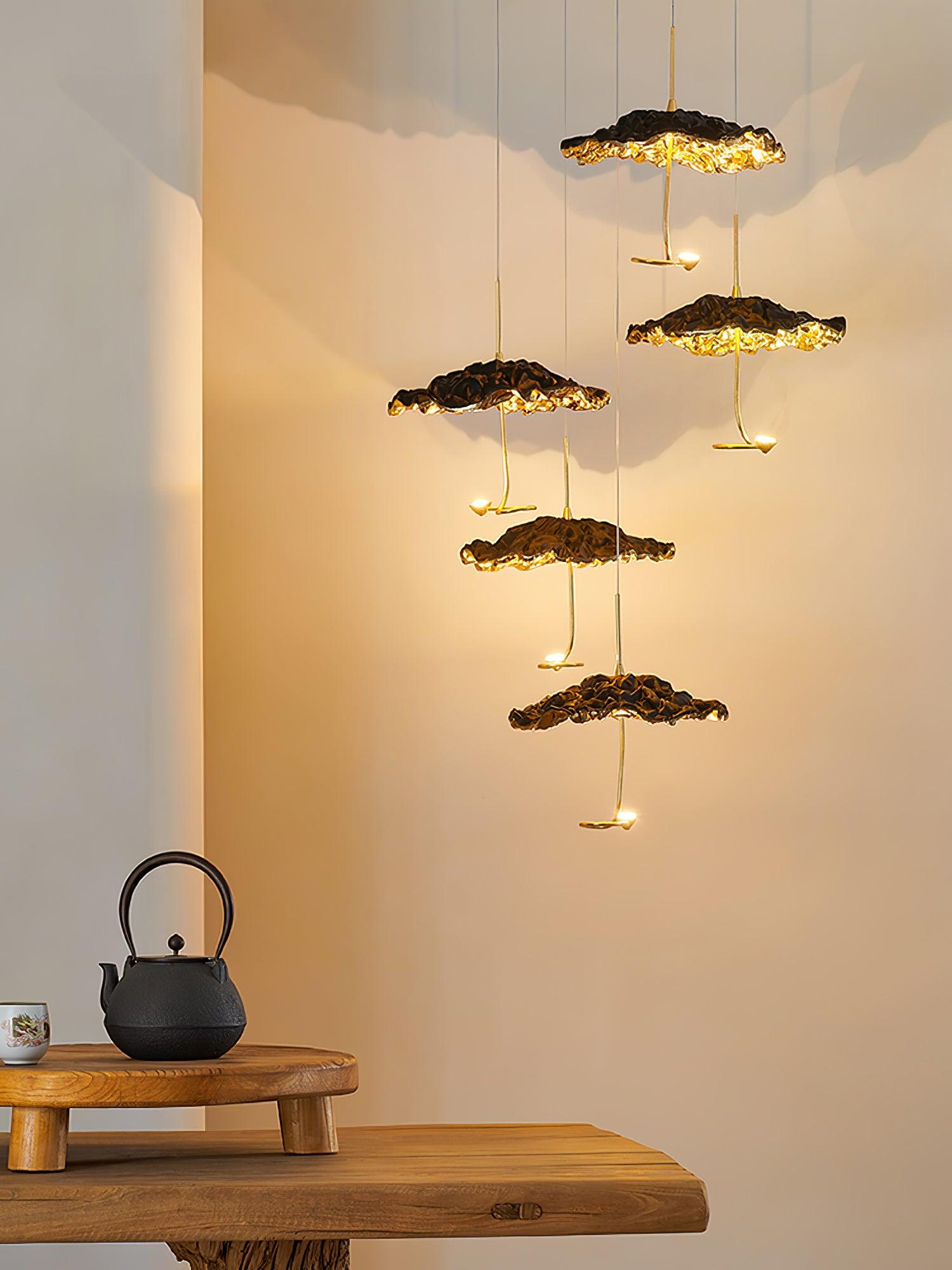 Aureate Cloud Brass Cluster Chandelier - Letslighting