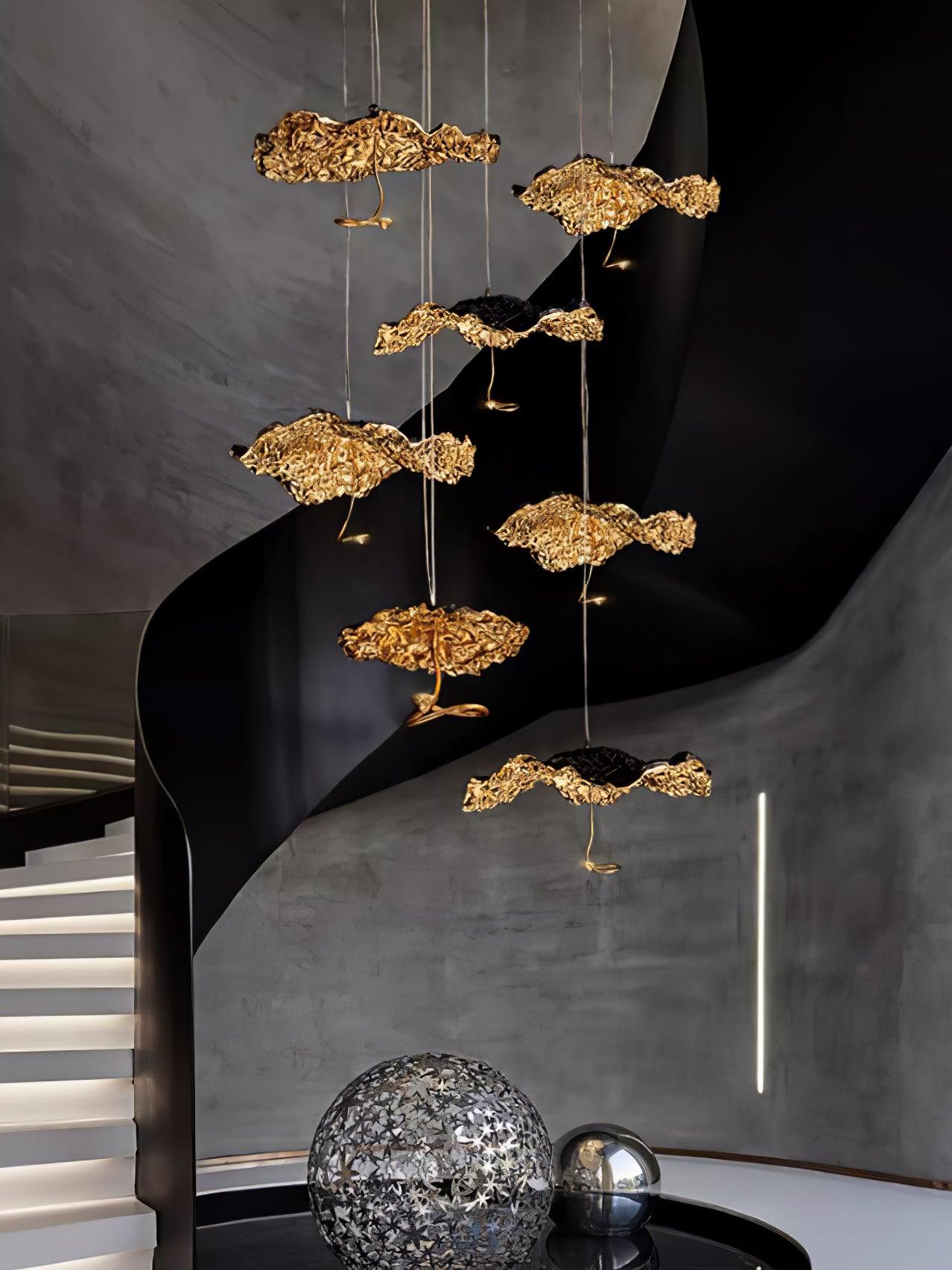 Aureate Cloud Brass Cluster Chandelier - Letslighting