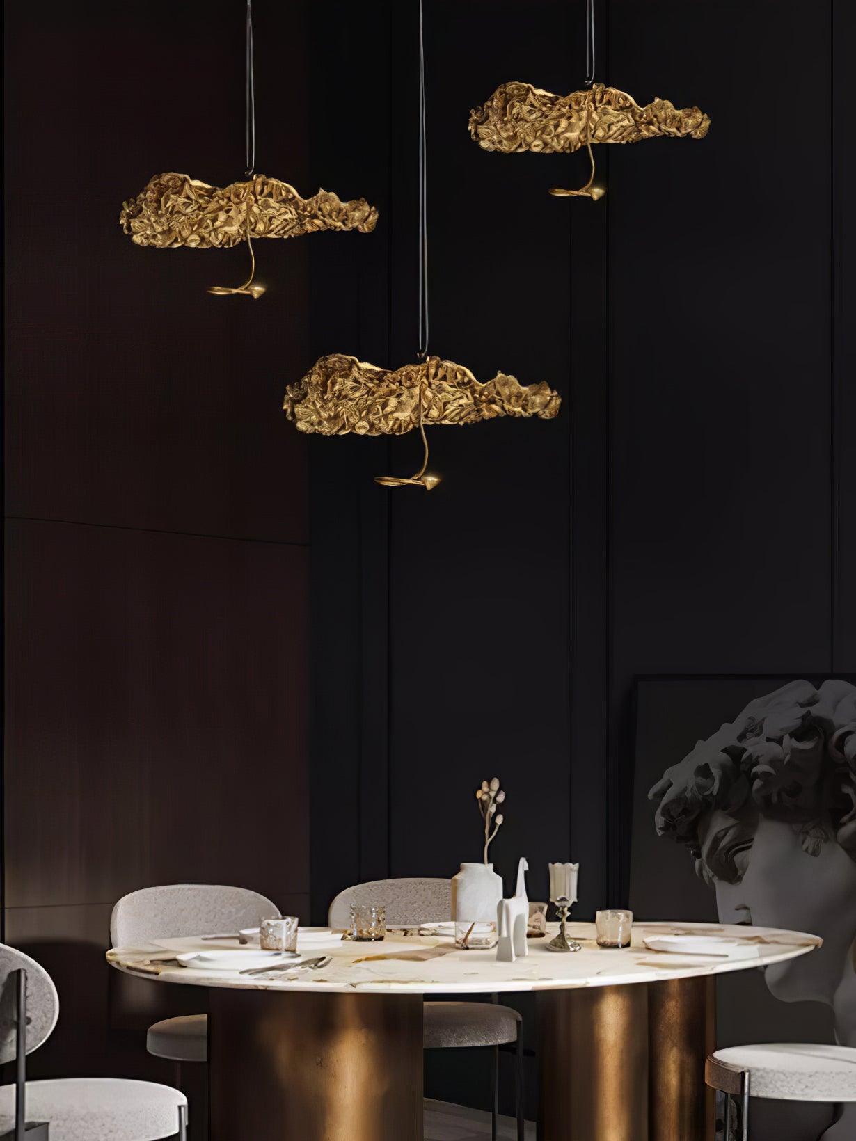 Aureate Cloud Brass Cluster Chandelier - Letslighting