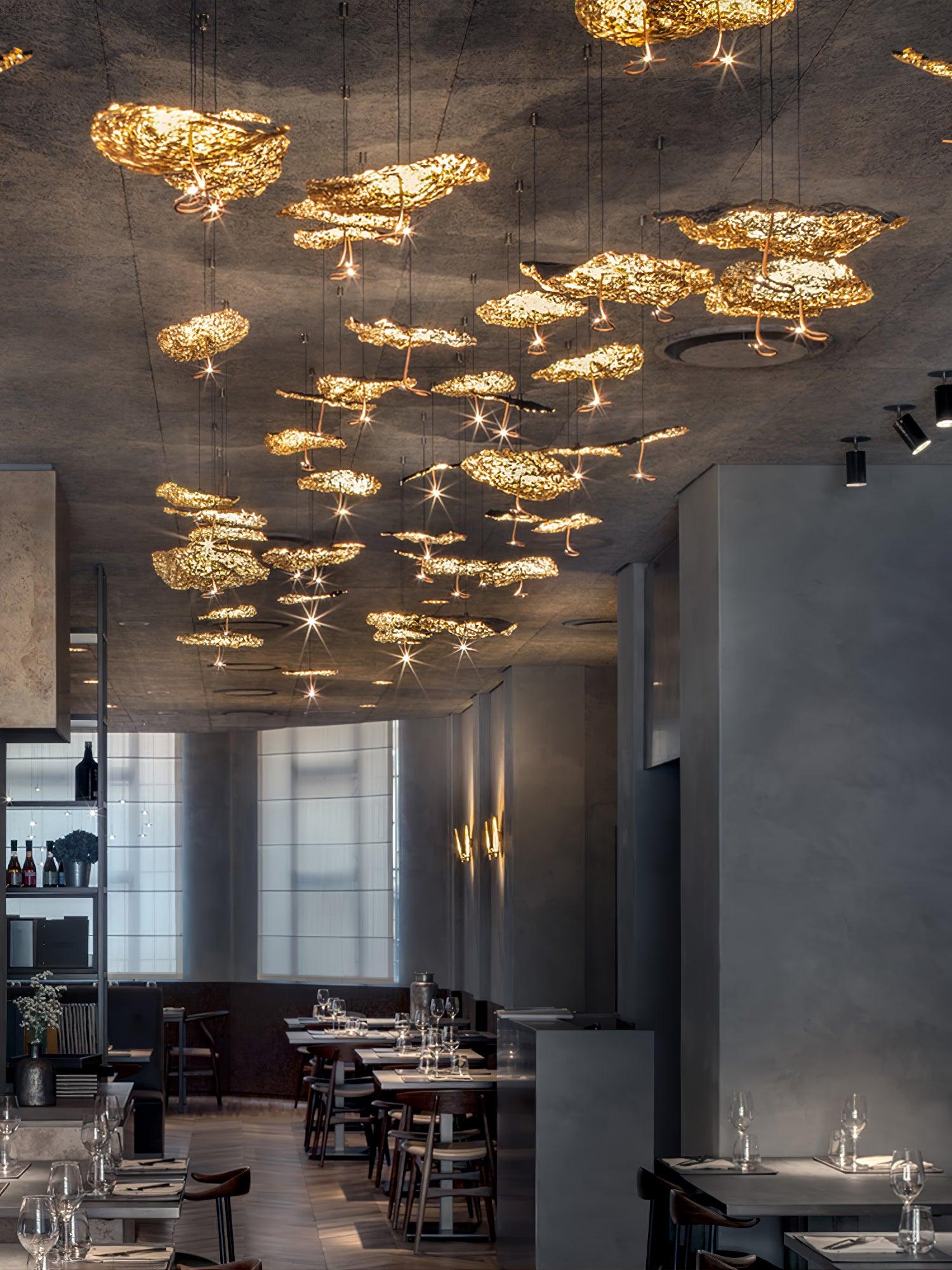 Aureate Cloud Brass Cluster Chandelier - Letslighting