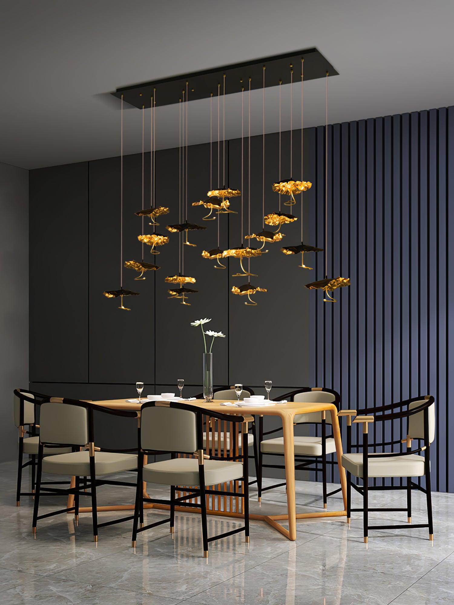 Aureate Cloud Brass Cluster Chandelier - Letslighting