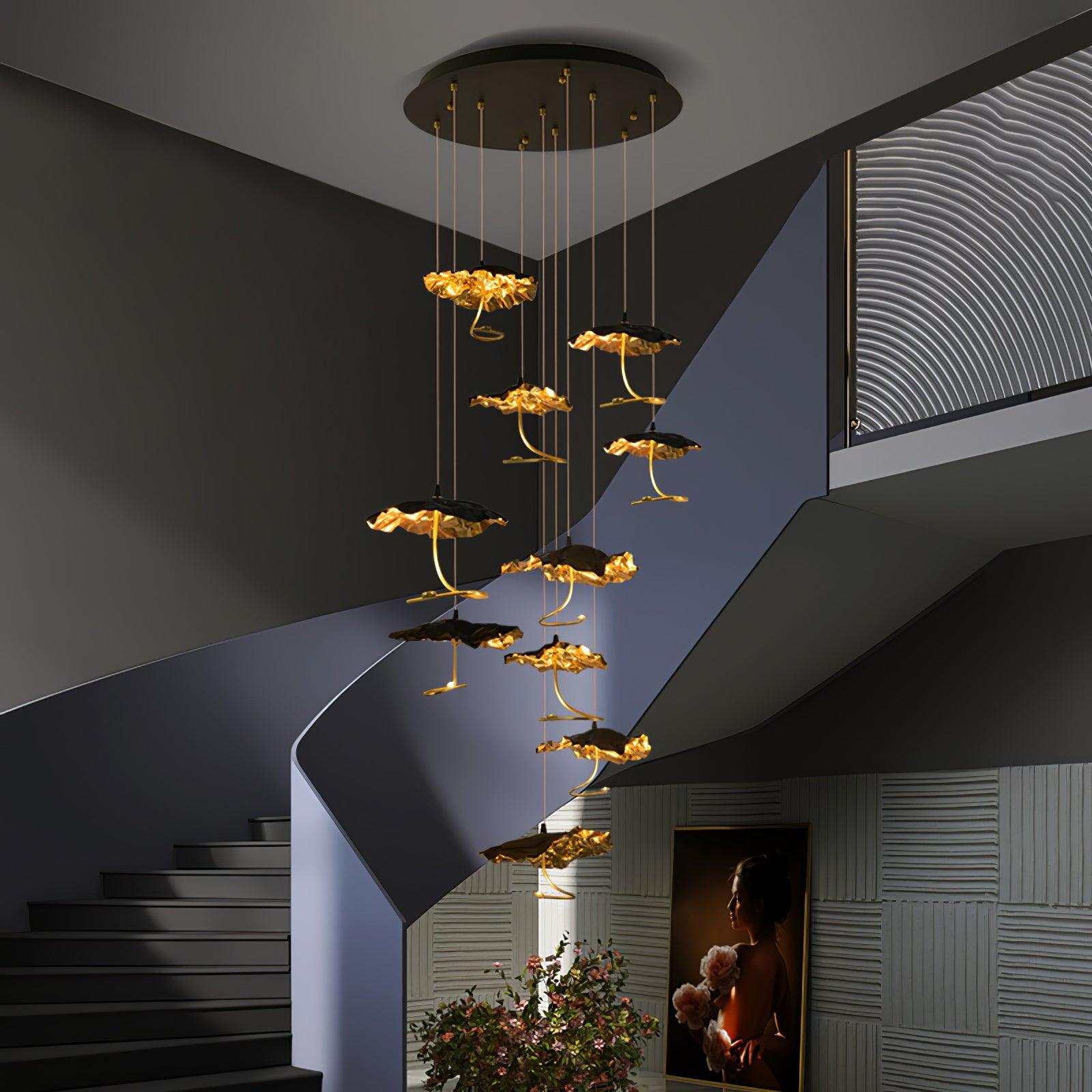 Aureate Cloud Brass Cluster Chandelier - Letslighting
