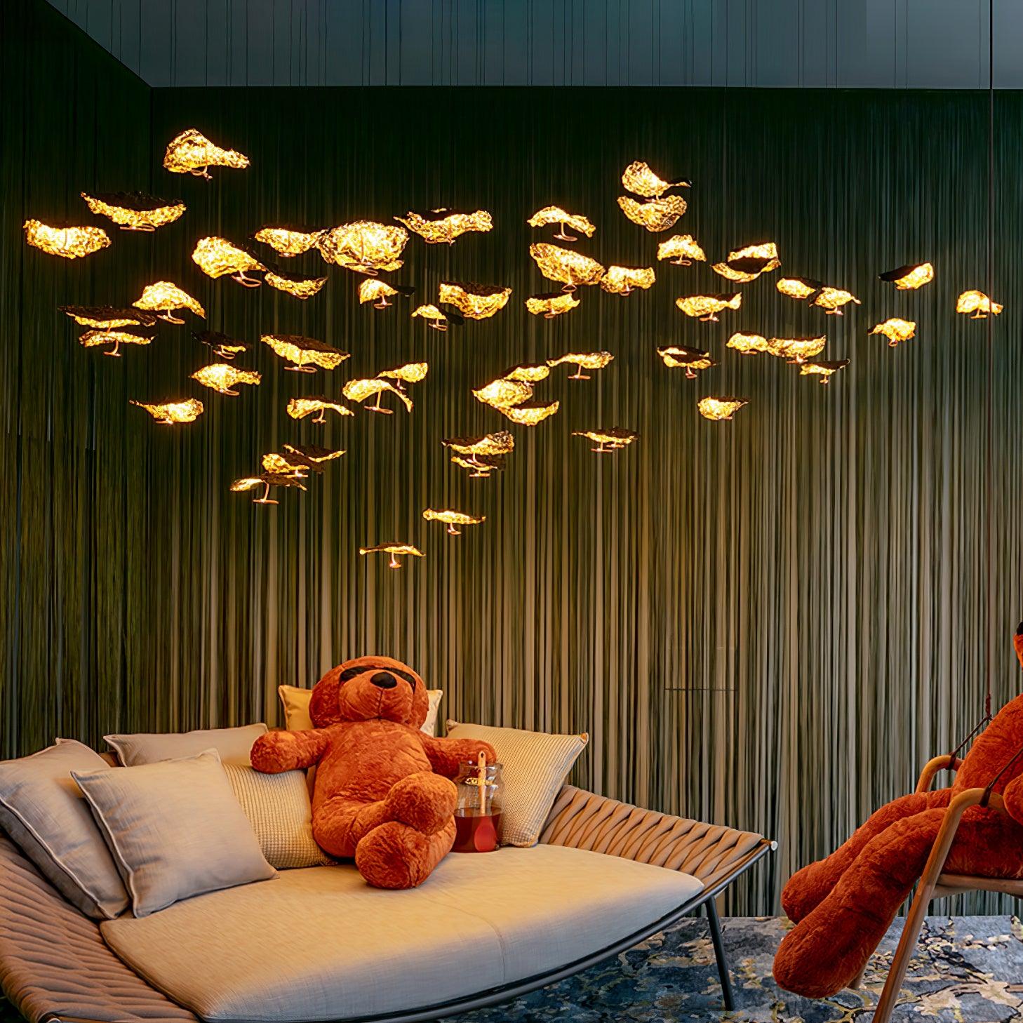 Aureate Cloud Brass Cluster Chandelier - Letslighting