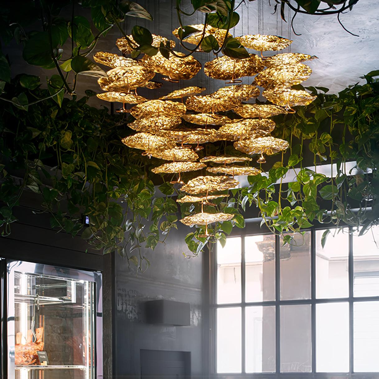 Aureate Cloud Brass Cluster Chandelier - Letslighting