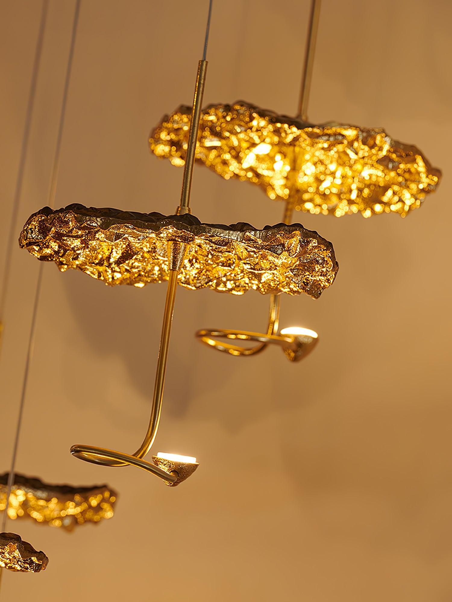 Aureate Cloud Brass Cluster Chandelier - Letslighting