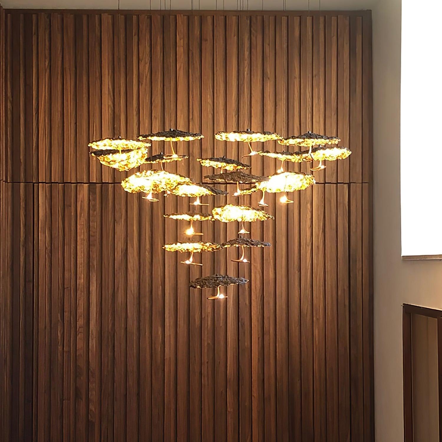 Aureate Cloud Brass Cluster Chandelier - Letslighting