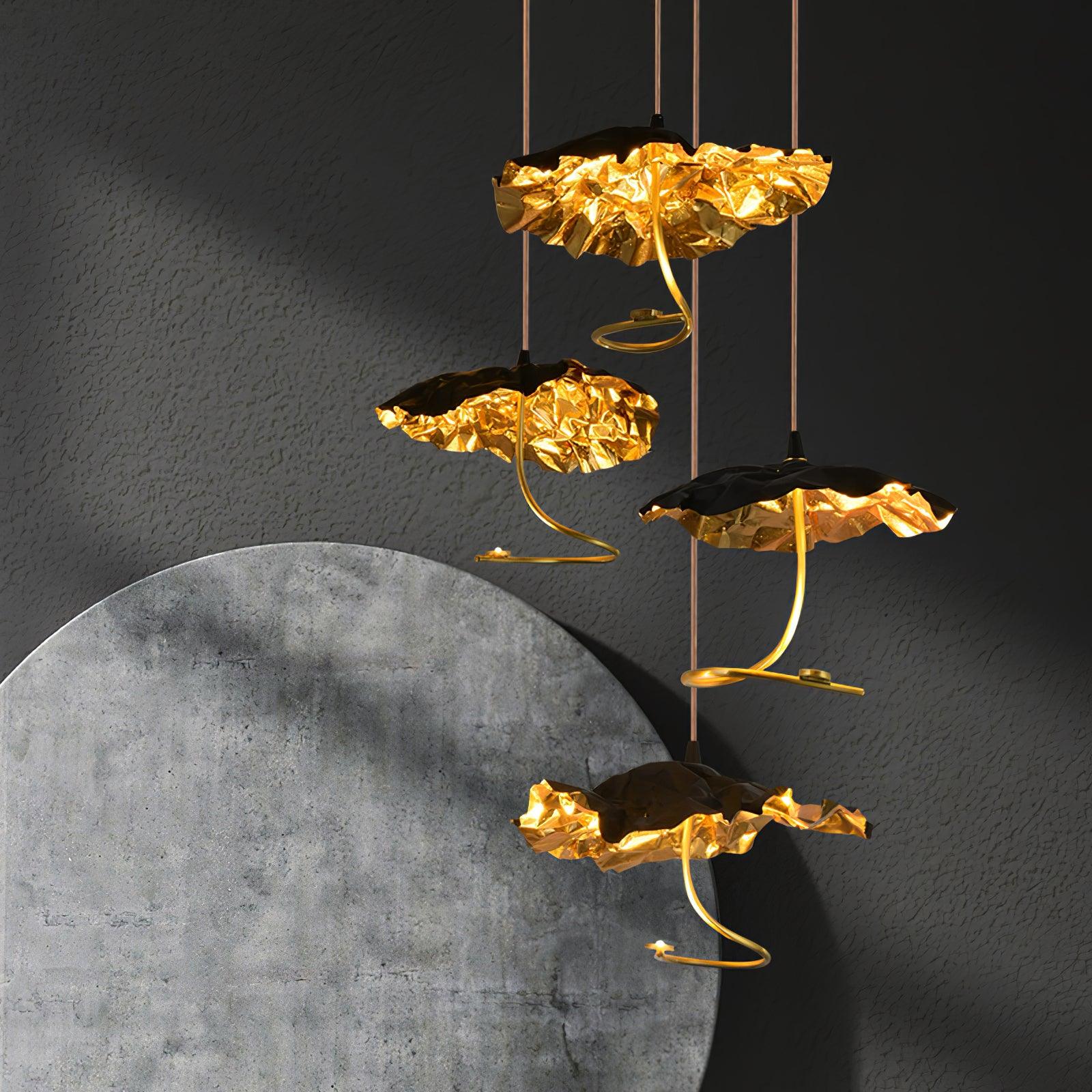 Aureate Cloud Brass Cluster Chandelier - Letslighting