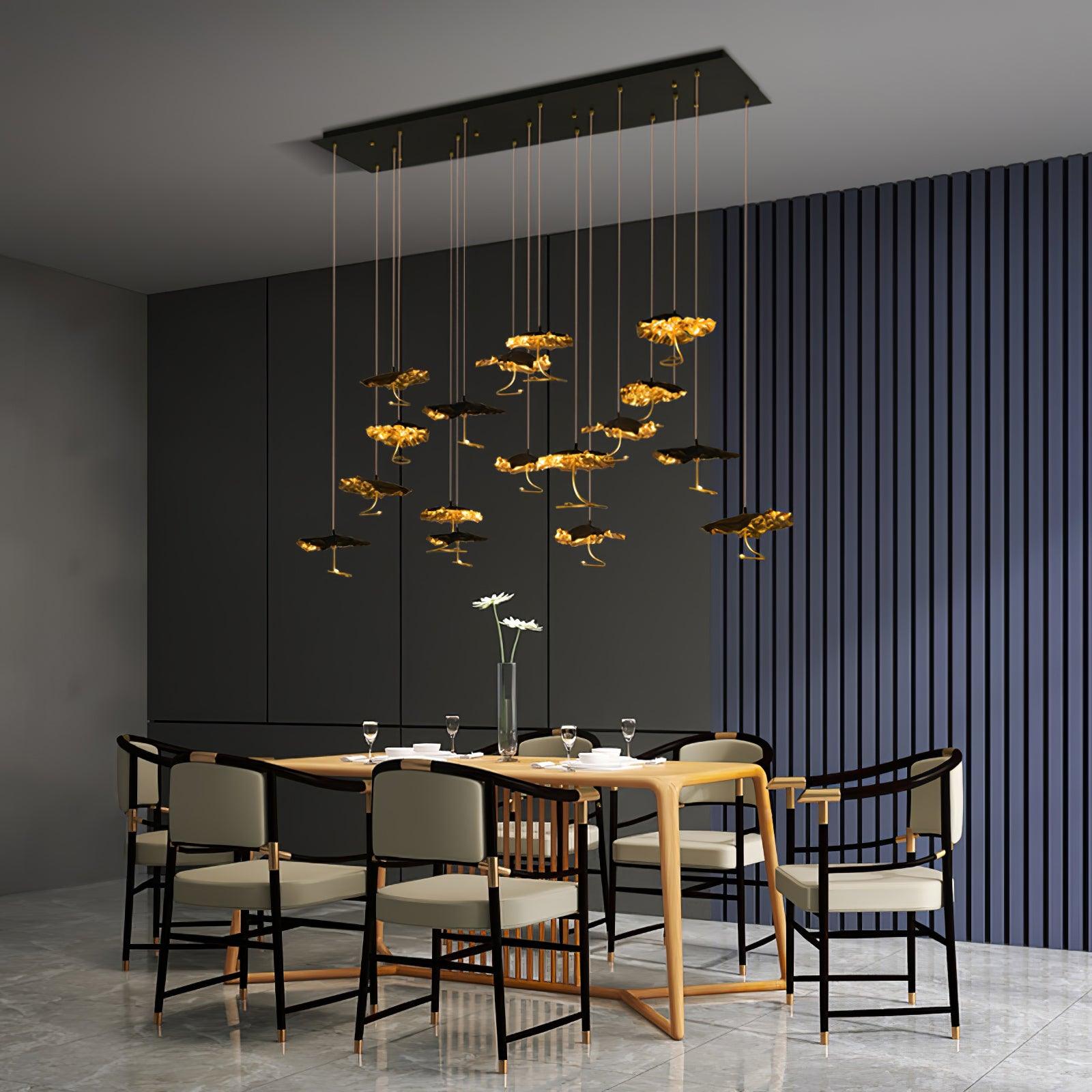 Aureate Cloud Brass Cluster Chandelier - Letslighting