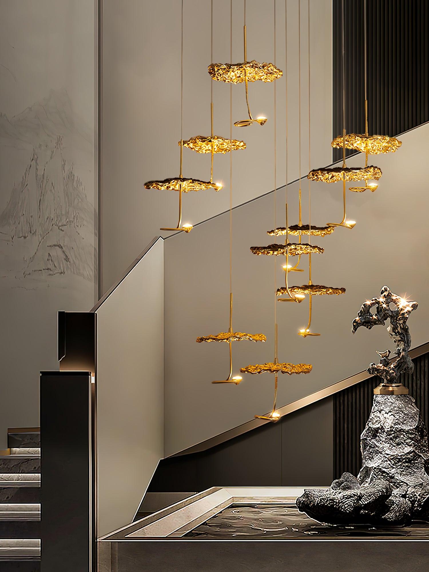 Aureate Cloud Brass Cluster Chandelier - Letslighting
