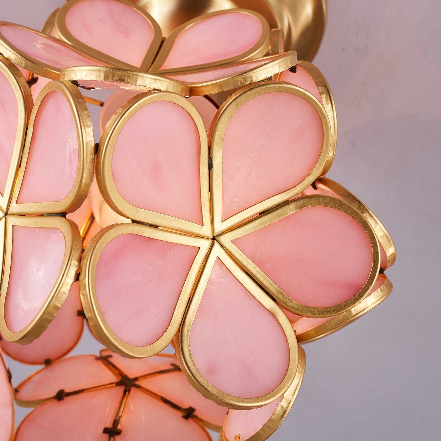 Ullaeiel Postmodern Luxury Bloom Golden Glass Ceiling Light - Letslighting