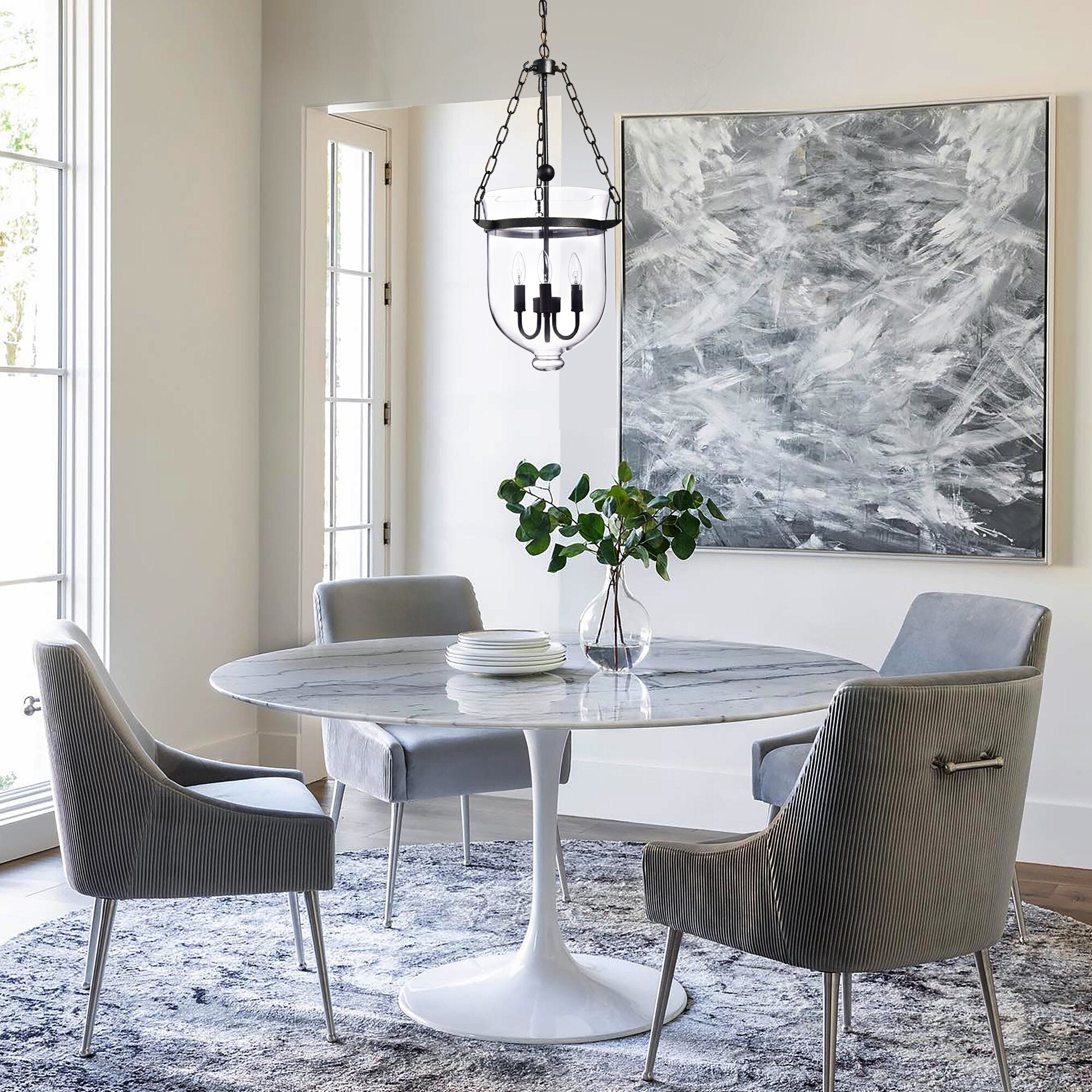 Avshaora Vintage Industrial Glass Pendant Light - Letslighting