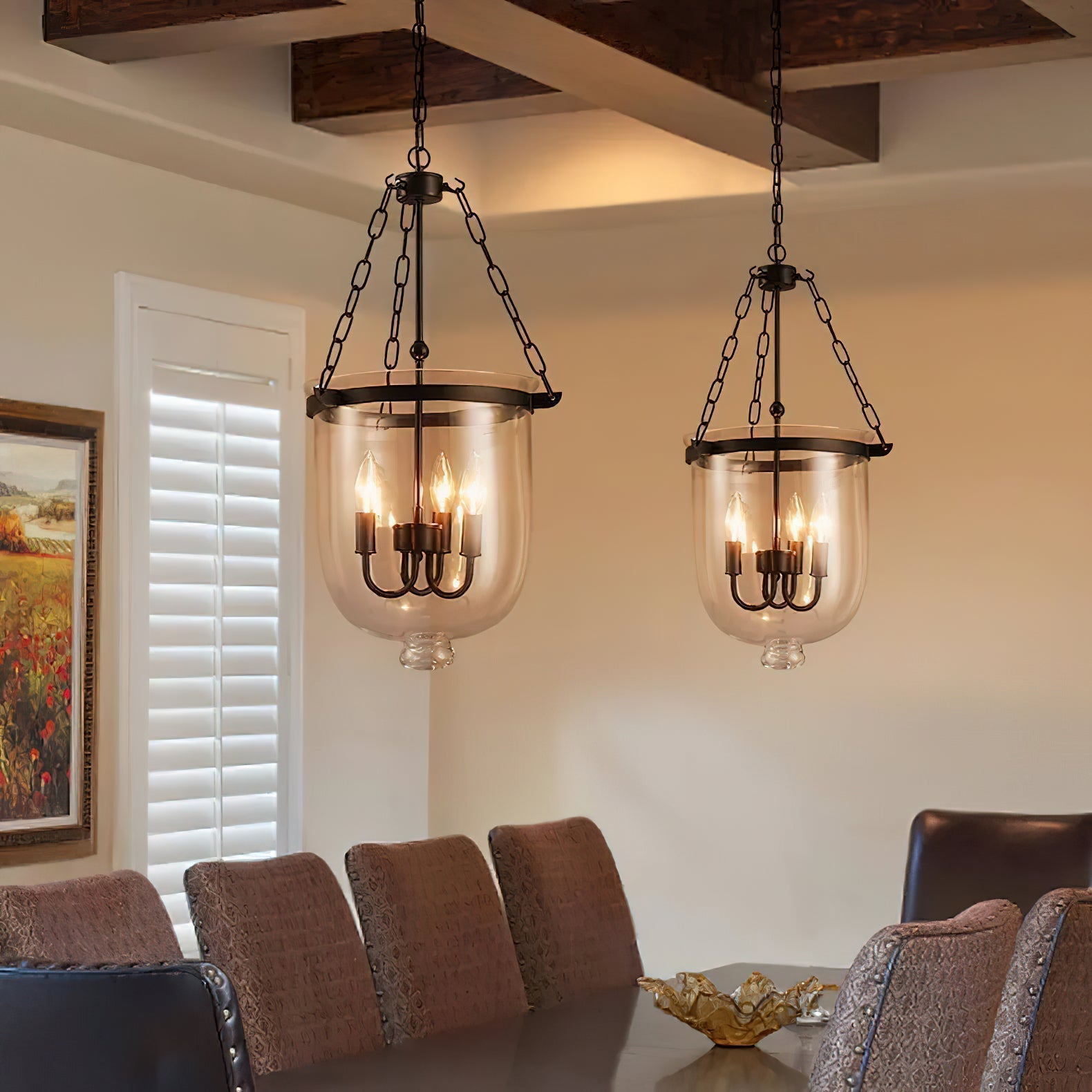 Avshaora Vintage Industrial Glass Pendant Light - Letslighting