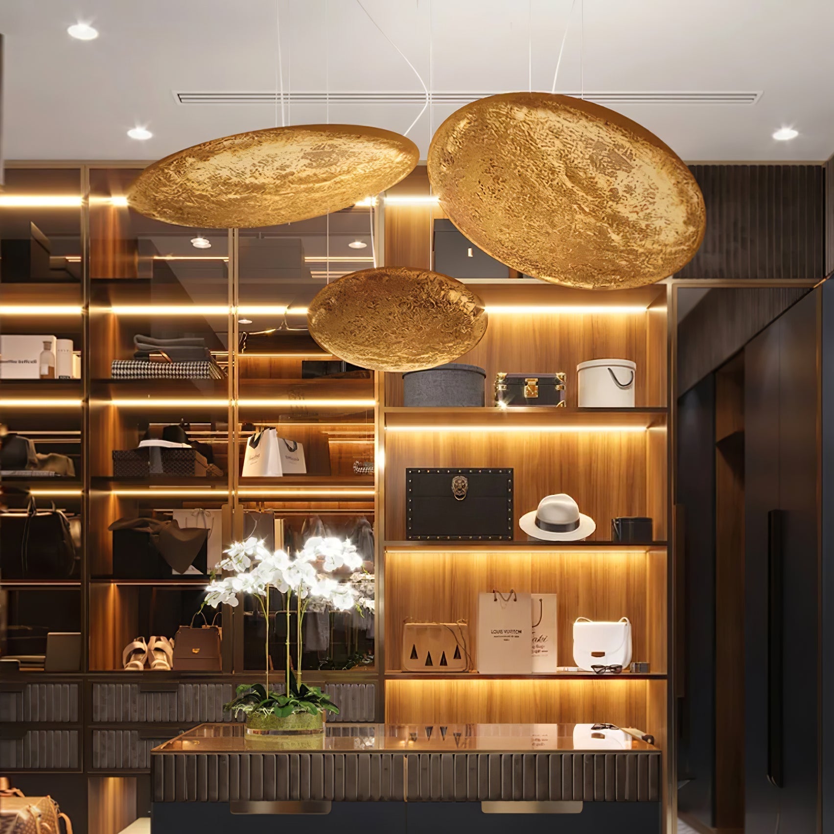 Aureliance Gold Foil Pendant Lamp - Letslighting