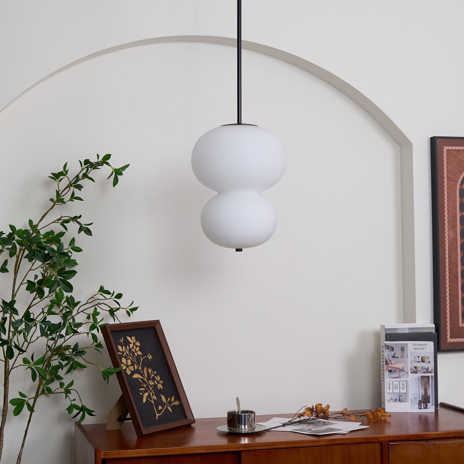 Warren Minimalist Glass Pendant Light - Letslighting