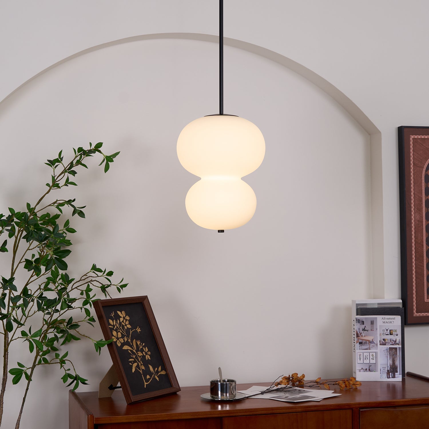 Warren Minimalist Glass Pendant Light - Letslighting