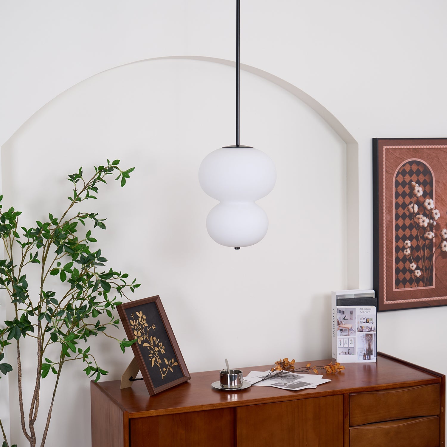 Warren Minimalist Glass Pendant Light - Letslighting