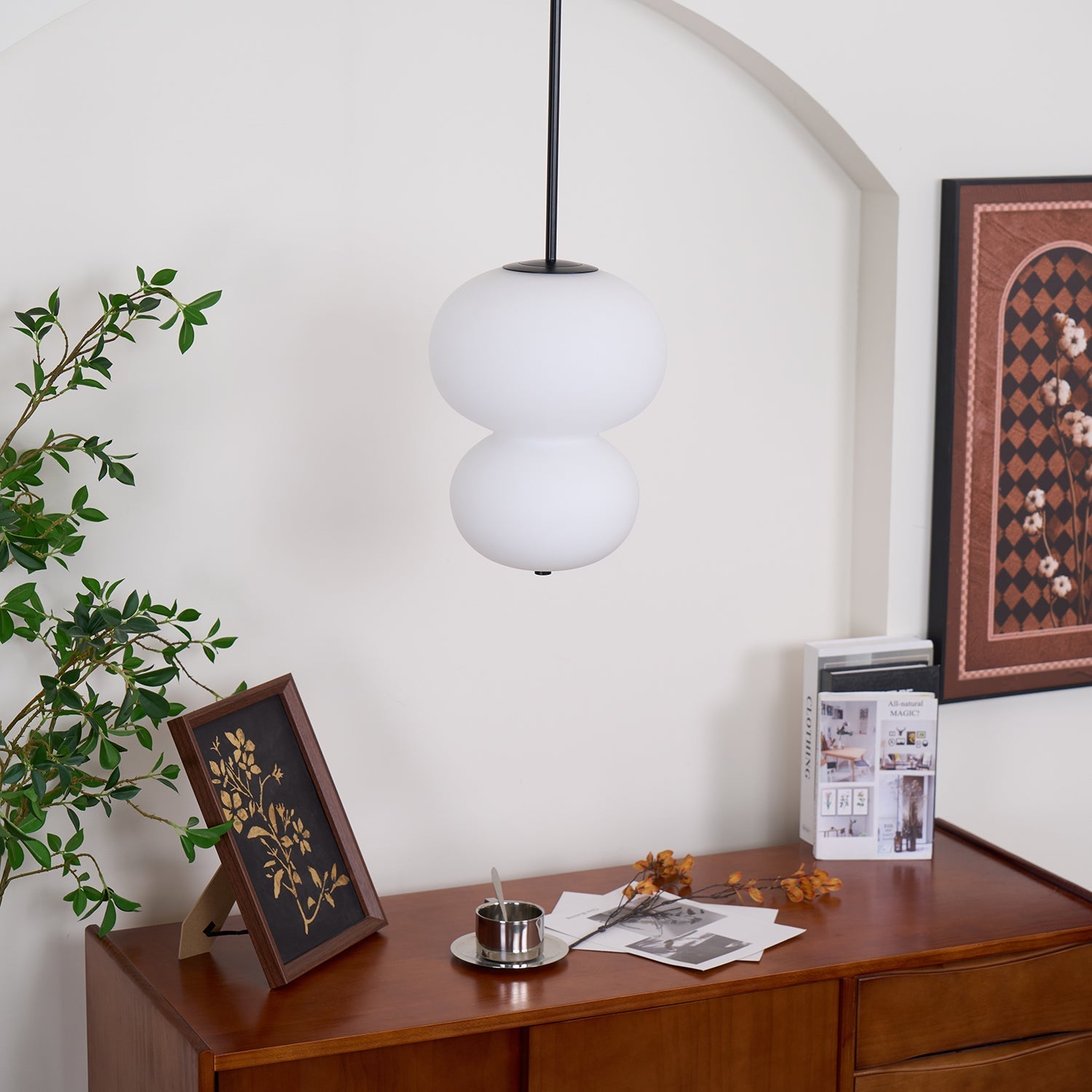 Warren Minimalist Glass Pendant Light - Letslighting