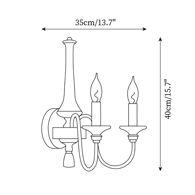 Gracie Wall Light Candle - Letslighting