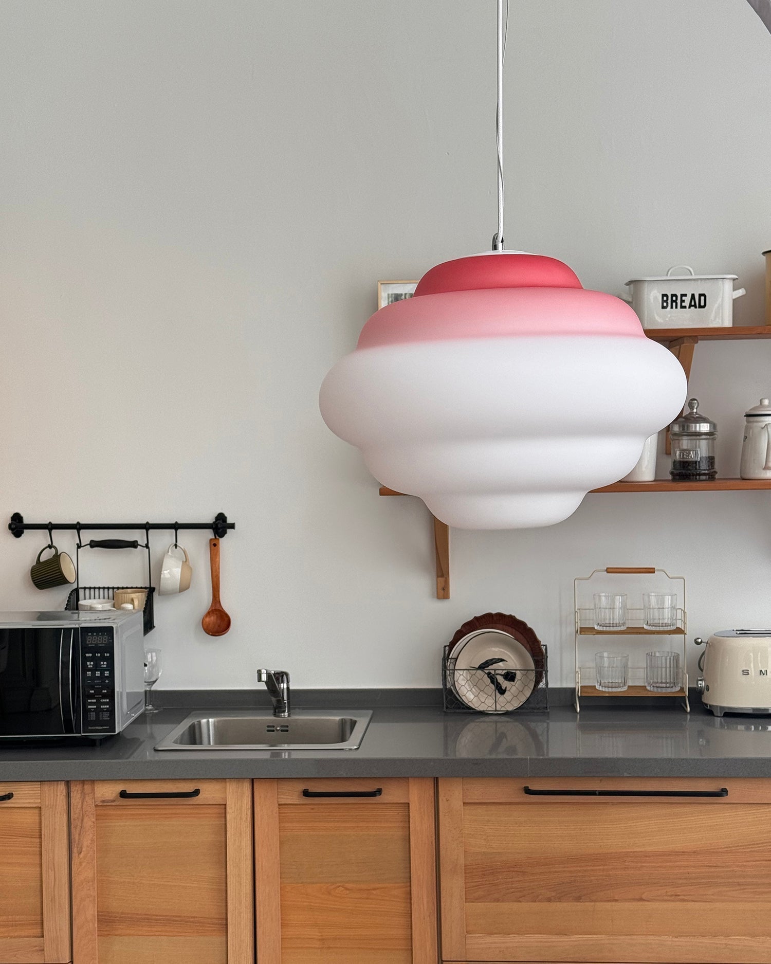Eurvenara Premium Nordic Art Cloudy Glass Pendant Lamp - Letslighting