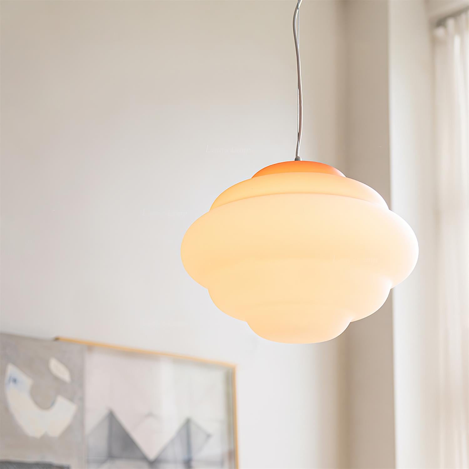 Eurvenara Premium Nordic Art Cloudy Glass Pendant Lamp - Letslighting