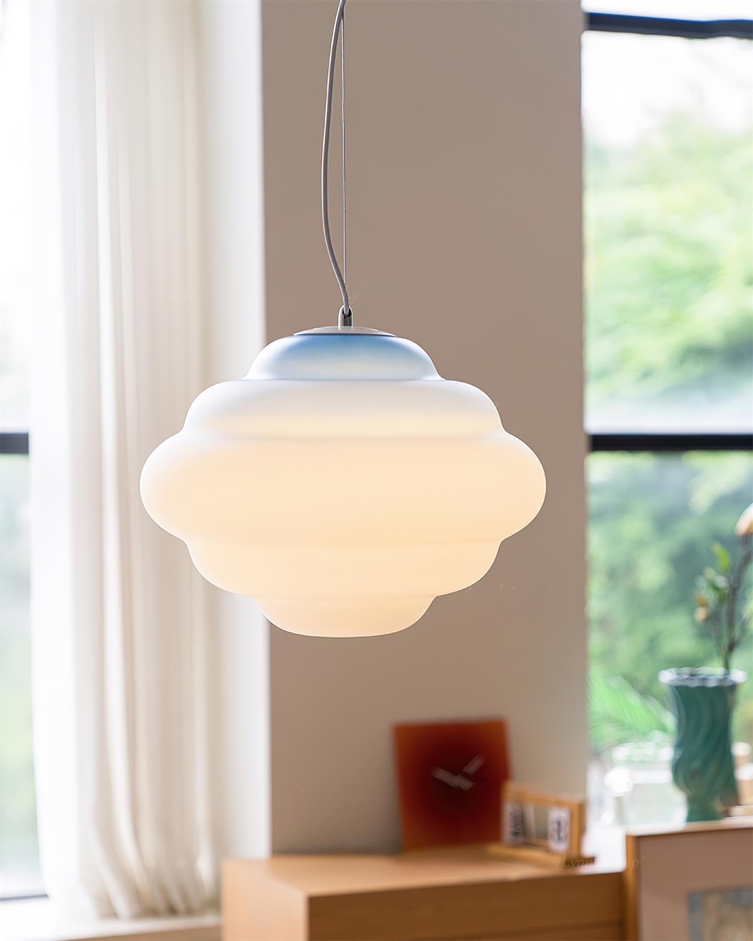 Eurvenara Premium Nordic Art Cloudy Glass Pendant Lamp - Letslighting