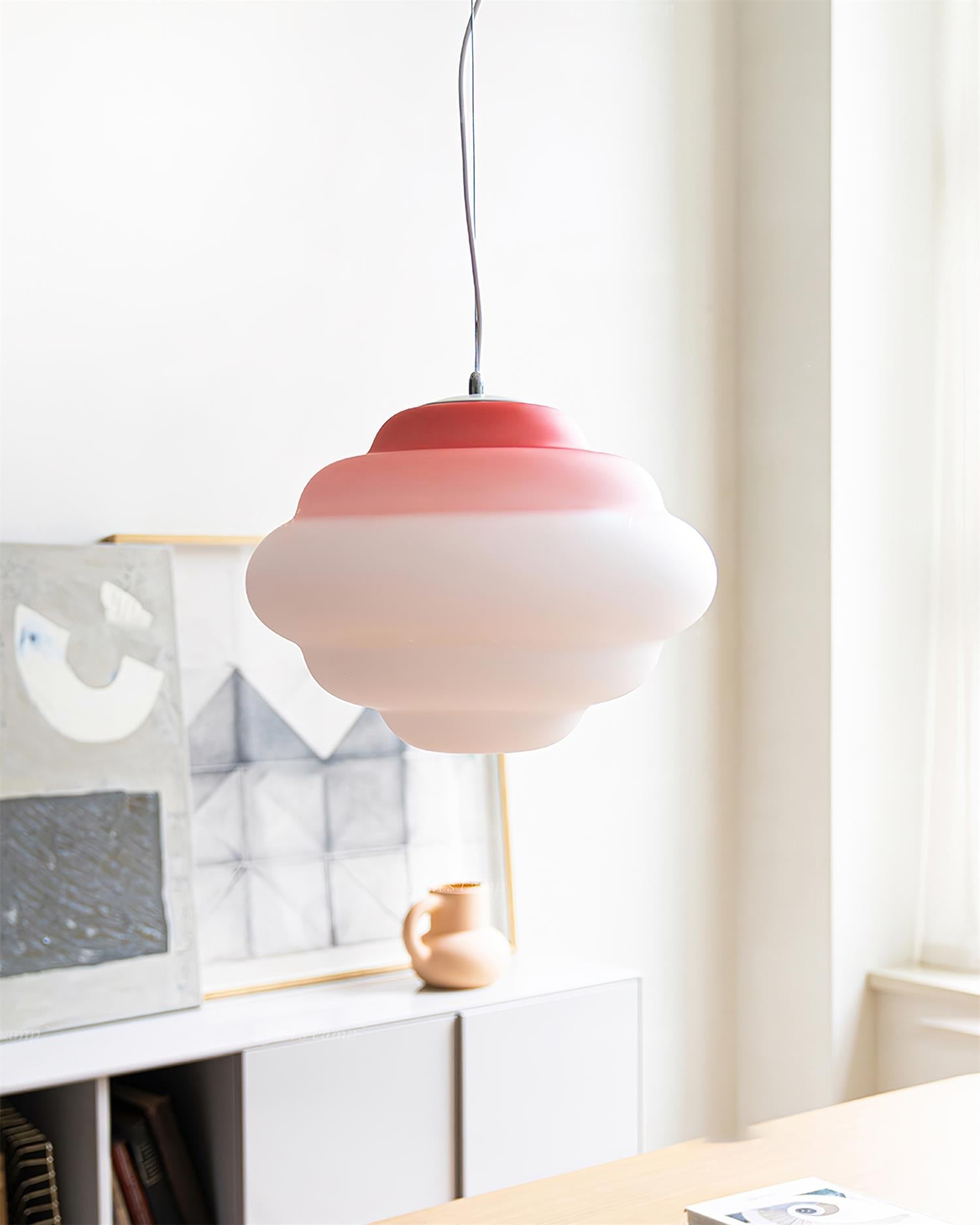 Eurvenara Premium Nordic Art Cloudy Glass Pendant Lamp - Letslighting