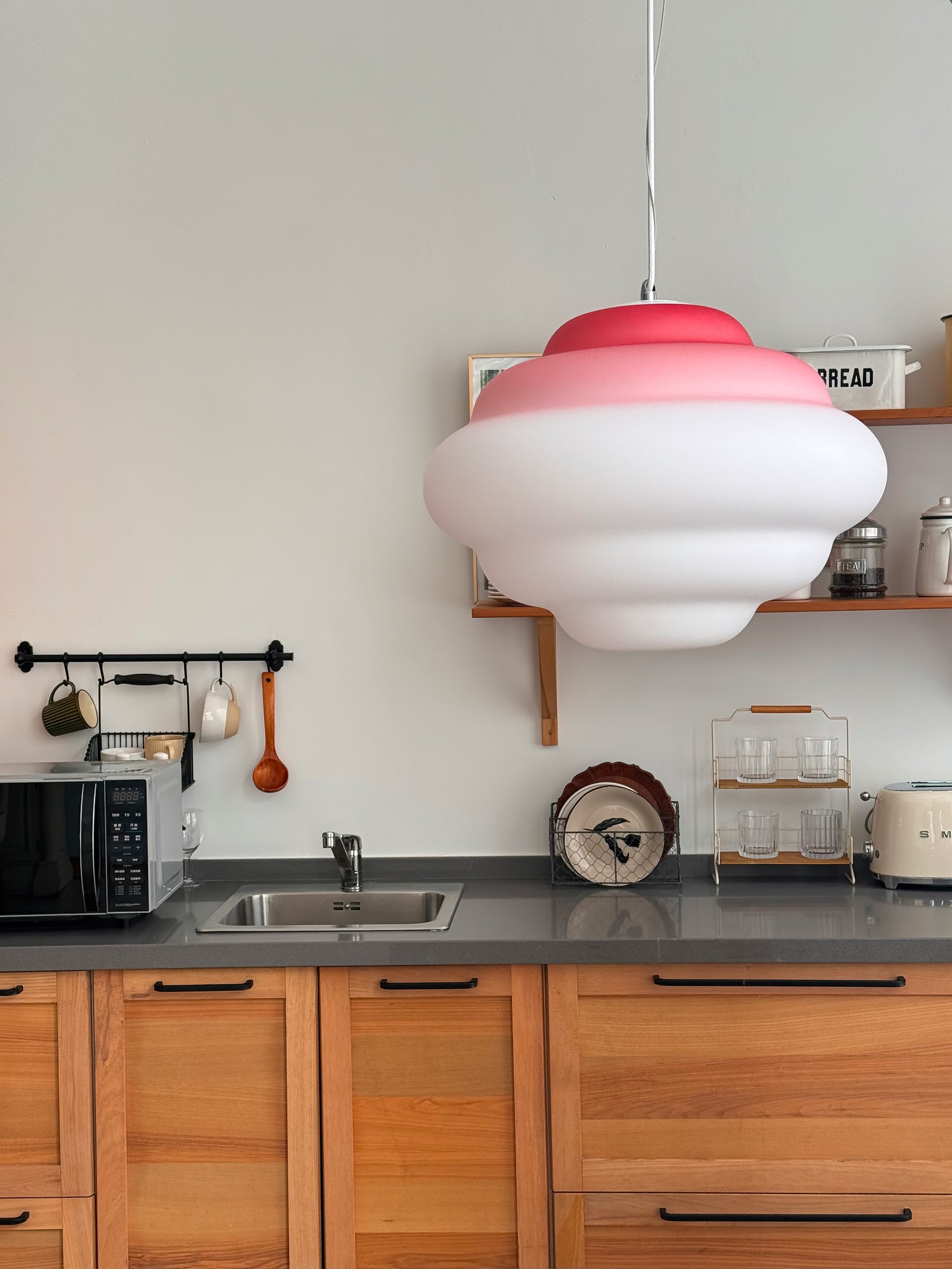 Eurvenara Premium Nordic Art Cloudy Glass Pendant Lamp - Letslighting