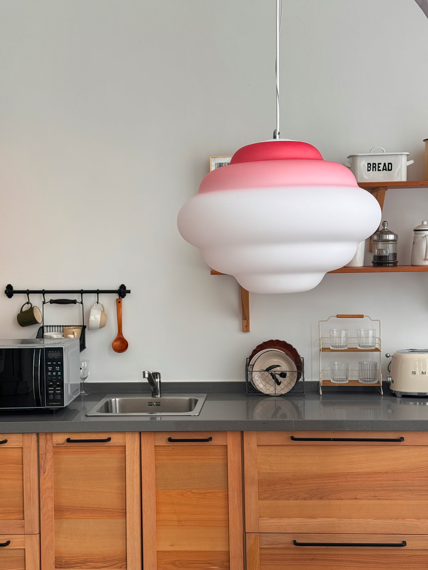 Eurvenara Premium Nordic Art Cloudy Glass Pendant Lamp - Letslighting