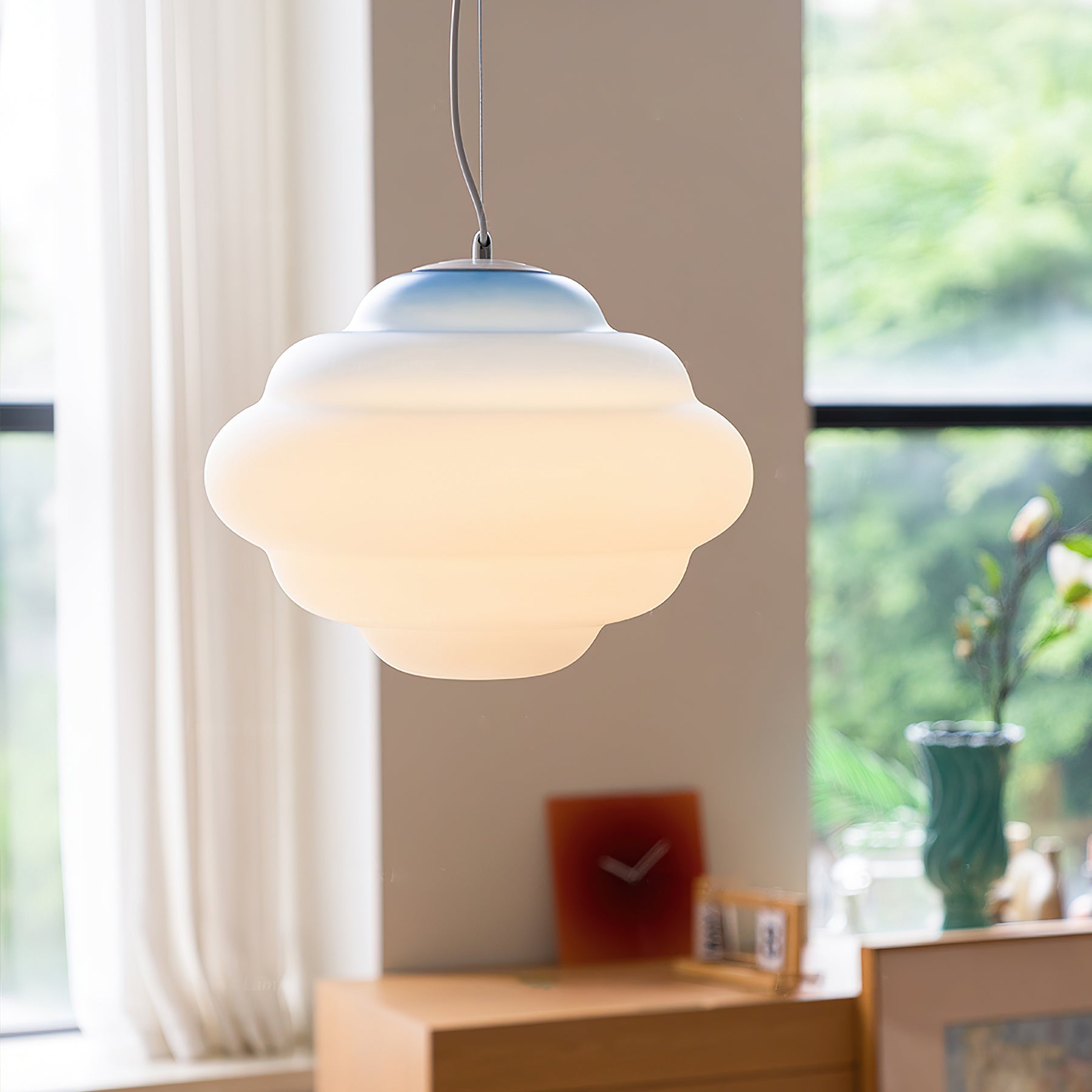Eurvenara Premium Nordic Art Cloudy Glass Pendant Lamp - Letslighting