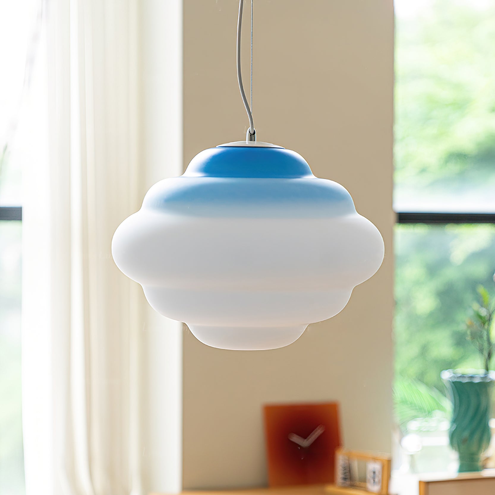 Eurvenara Premium Nordic Art Cloudy Glass Pendant Lamp - Letslighting