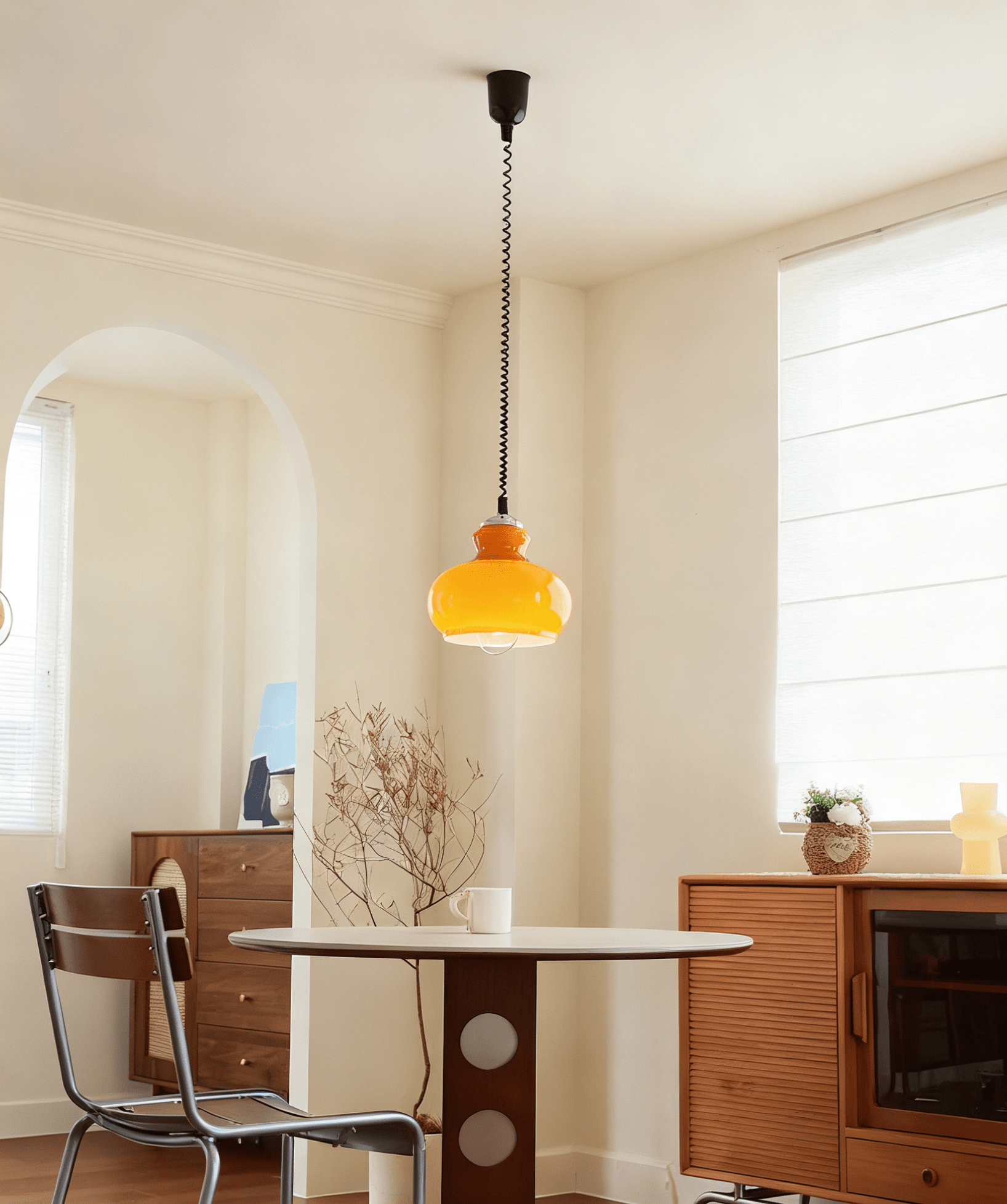Gradient Modern Metal & Glass Pendant Light