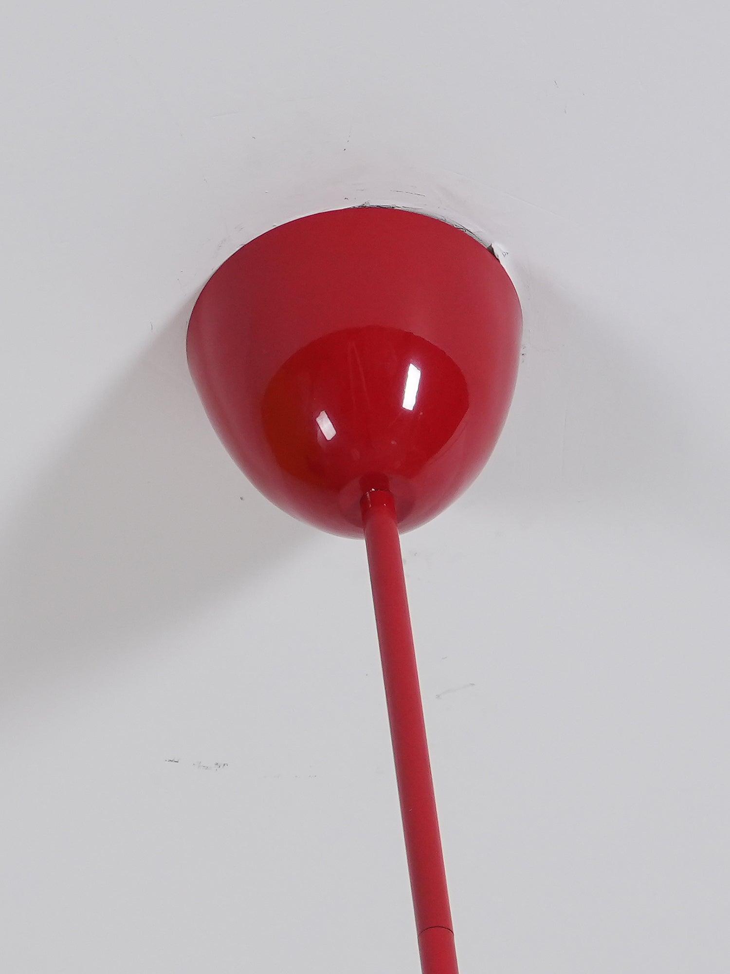 Lustra Chandelier Red Globe Modern - Letslighting