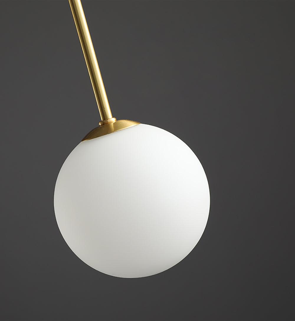Lustra Chandelier Red Globe Modern - Letslighting
